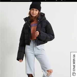 PAC SUN BLACK PUFFER JACKET